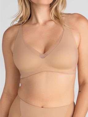 Honeylove Nude Wireless V-Neck Comfort Bra